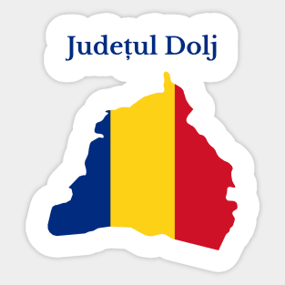 Dolj County, Romania. Sticker